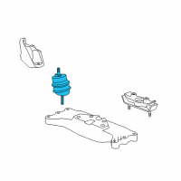 OEM 2010 Chevrolet Camaro Mount-Engine Diagram - 92249010