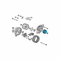 OEM 2008 Honda Fit Pulley Diagram - 31141-PWA-004