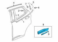 OEM 2022 Chevrolet Bolt EUV Lower Molding Diagram - 42786086