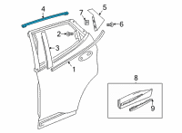 OEM 2022 Chevrolet Bolt EUV Upper Molding Diagram - 42788376