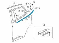 OEM 2022 Chevrolet Bolt EUV Belt Molding Diagram - 42769463