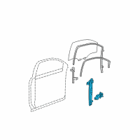 OEM 2007 GMC Acadia Window Regulator Diagram - 20783372