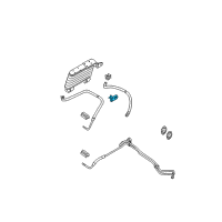 OEM 2007 Mercury Mountaineer Cooler Line Clip Diagram - 6L2Z-7N291-A