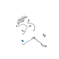 OEM Mercury Cooler Line Collar Diagram - 6L2Z-7Z465-AA