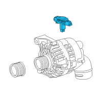 OEM 2005 BMW 525i Voltage Regulator Diagram - 12-31-7-515-811