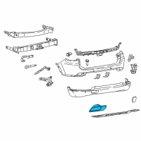 OEM Jeep Compass Reflector-FASCIA Diagram - 55112678AA