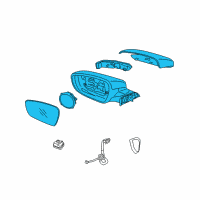 OEM 2017 Kia Forte5 Outside Rear View Mirror Assembly, Right Diagram - 87620B0030