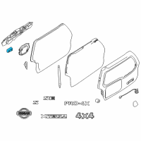 OEM 2006 Nissan Xterra Hinge Assembly Back Door, LH Diagram - 90401-7Z030