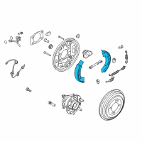 OEM 2021 Hyundai Venue Shoe & Lining Kit-Rear Brake Diagram - 58350-F2A00