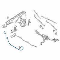 OEM 2021 BMW X5 HOSE PIPE CLEANING NIGHT VIS Diagram - 61-66-7-434-866