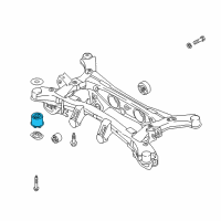OEM 2017 Hyundai Tucson Bushing-X/Member Rear Diagram - 55456-D3000