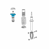 OEM 2014 Chrysler 300 Mount-STRUT Diagram - 4895414AE