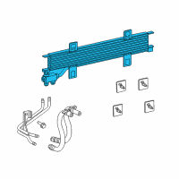 OEM 2013 Dodge Dart Transmission Oil Cooler Diagram - 52014972AC