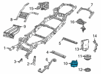 OEM Jeep Grand Wagoneer Body Hold Down Diagram - 68403969AA