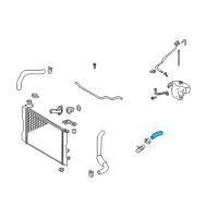 OEM 2009 Pontiac Vibe Rear Hose Diagram - 88975756