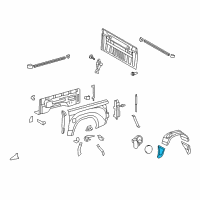 OEM 2007 Toyota Tundra Wheelhouse Liner Diagram - 65637-0C010