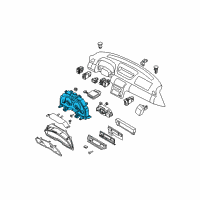 OEM Infiniti G35 Meter Assembly Diagram - 24820-CM40A