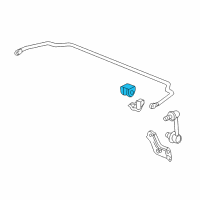 OEM 2001 Acura TL Bush, Rear Stabilizer Holder Diagram - 52306-S0K-A01