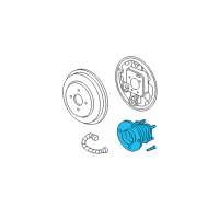 OEM Saturn Rear Wheel Bearing Diagram - 15839050