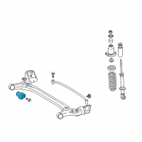 OEM Pontiac Bushing, Rear Axle Diagram - 19184265