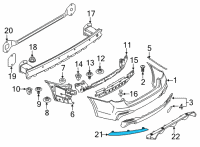 OEM 2018 BMW 530i Rear Reflector, Rear Right Diagram - 63-14-7-851-578