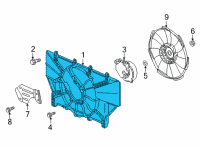 OEM 2022 Honda CR-V Shroud Complete Diagram - 19015-5TZ-H01