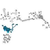 OEM 2015 Toyota Land Cruiser Air Injection Reactor Pump Diagram - 17610-0S030
