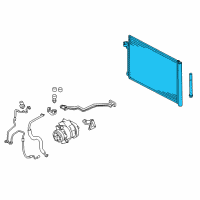 OEM 2008 BMW X5 Condenser Air Conditioning With Drier Diagram - 64-50-9-239-992