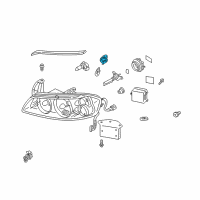 OEM 2000 Infiniti I30 Harness Assembly-Head Lamp Diagram - 26242-AD000