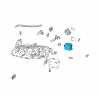 OEM 2003 Nissan Maxima Control-Head Lamp Diagram - 26055-VC000