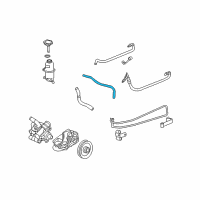 OEM 2009 Saturn Sky Hose, P/S Fluid Cooler Outlet Diagram - 88967167