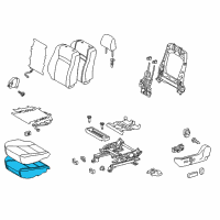 OEM 2017 Toyota Camry Seat Cushion Pad Diagram - 71512-06351