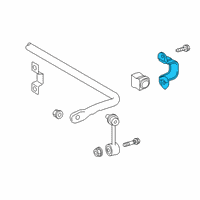 OEM Toyota RAV4 Stabilizer Bar Clamp Diagram - 48832-42021