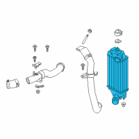 OEM Ford Fiesta Intercooler Diagram - C1BZ-6K775-E