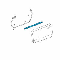 OEM 2003 Toyota MR2 Spyder Belt Weatherstrip Diagram - 75712-17031