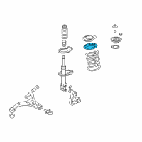 OEM 2006 Kia Sedona Pad-Front Spring Upper Diagram - 546234D000