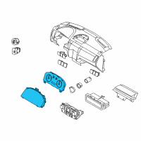 OEM 2009 Ford Focus Cluster Assembly Diagram - 9S4Z-10849-H