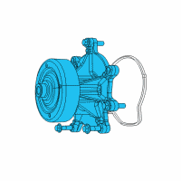 OEM 2009 Dodge Sprinter 3500 Water Pump Diagram - 68087367AB