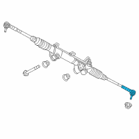 OEM 2013 Ram 3500 Tie Rod-Outer End Diagram - 5073582AD