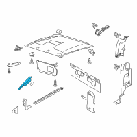 OEM 2015 Ford F-250 Super Duty Weatherstrip Pillar Trim Diagram - BC3Z-2503599-AA