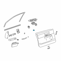 OEM 2004 Lincoln Town Car Seat Heat Switch Diagram - 3W1Z-14D695-AA