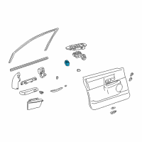 OEM 2005 Lincoln Town Car Mirror Switch Diagram - 7W1Z-17B676-AA