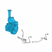 OEM Jeep Grand Cherokee Power Steering Pump Diagram - 5181854AA