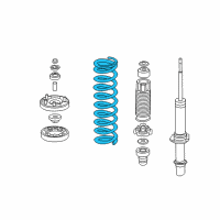 OEM 2007 Acura TSX Spring, Front Diagram - 51401-SEC-A04
