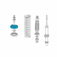 OEM 2004 Honda Accord Base, Front Shock Absorber Mounting Diagram - 51675-SDA-A01