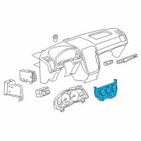 OEM 2005 Chevrolet Uplander Dash Control Unit Diagram - 25783279