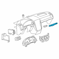 OEM 2008 Chevrolet Uplander Switch Asm-Driver Information Display *Ebony Diagram - 15853351