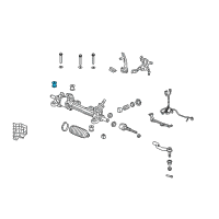 OEM 2010 Acura TL Bush, Steering Gear Box Mounting Diagram - 53687-TK4-A01