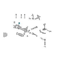 OEM 2010 Acura TL Bush, Steering Gear Box Mounting Diagram - 53686-TK4-A01