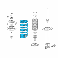 OEM 2018 Acura TLX Spring, Rear Diagram - 52441-TZ3-A02